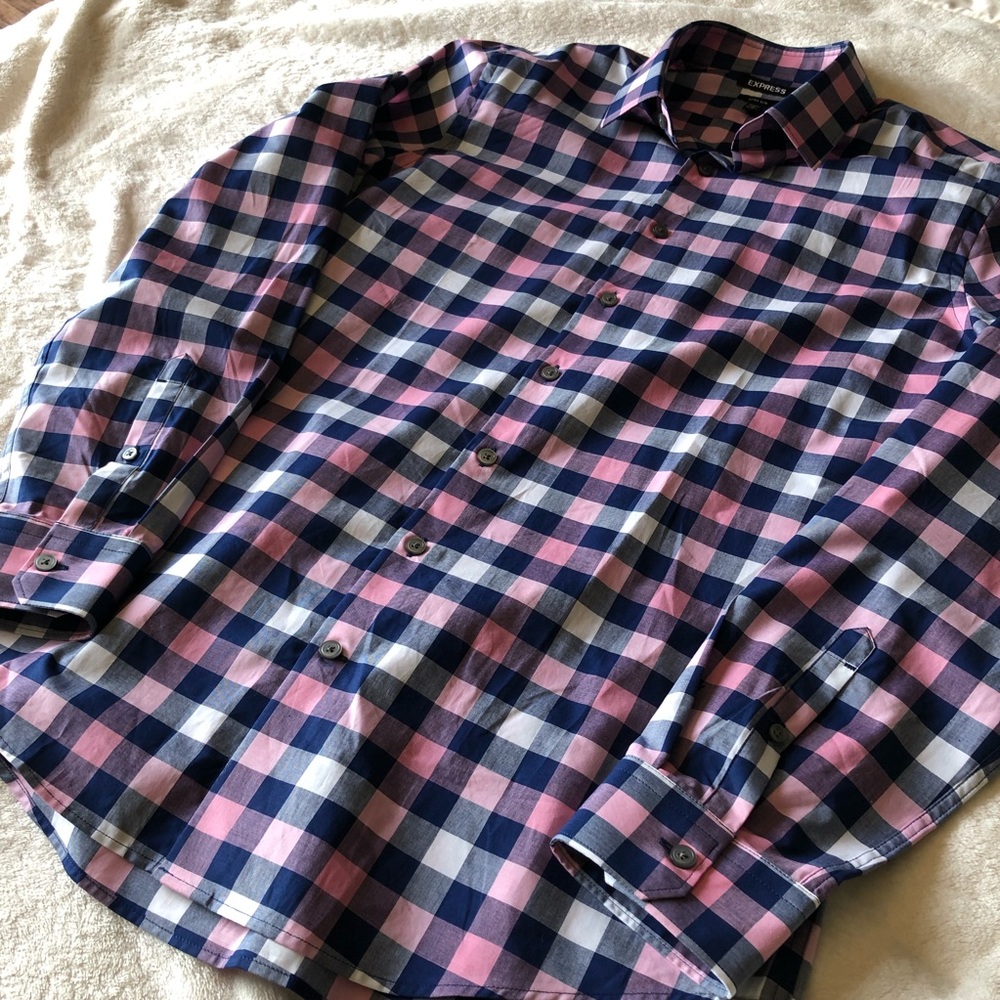 EXPRESS Mens Extra Slim Dress Shirt
